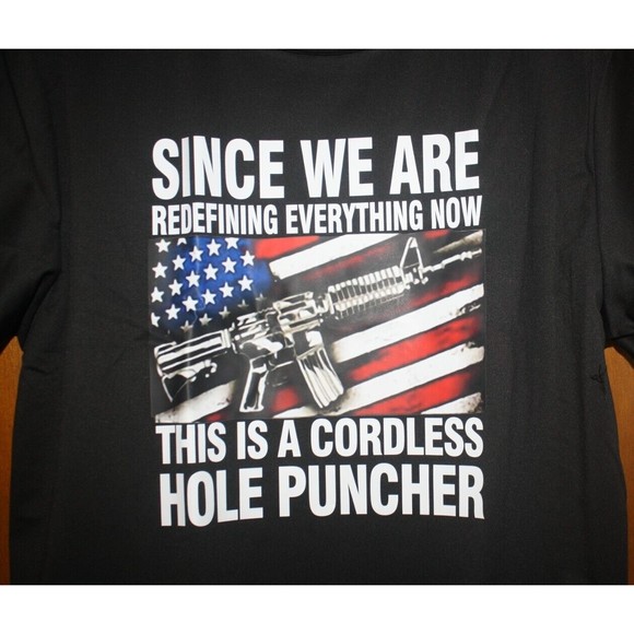 Men's T- Shirt Graphic Sarcastic Funny Patriotic Black Sz XL NIP - Picture 2 of 7